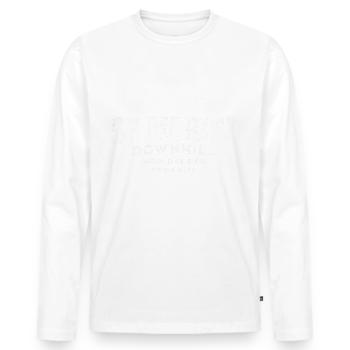 St Moritz downhill world series 1934 - T-shirt manches longues Premium bio Homme - blanc - Devant - Nico (187cm)