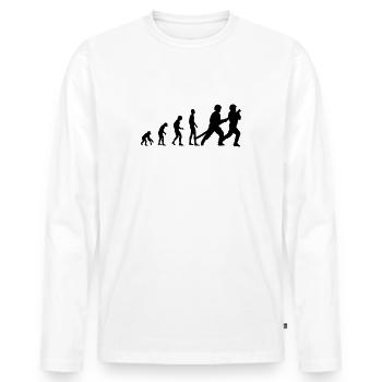 Feuerwehr Evolution - Männer Premium Bio Langarmshirt - Weiß - Vorne - Nico (187cm)