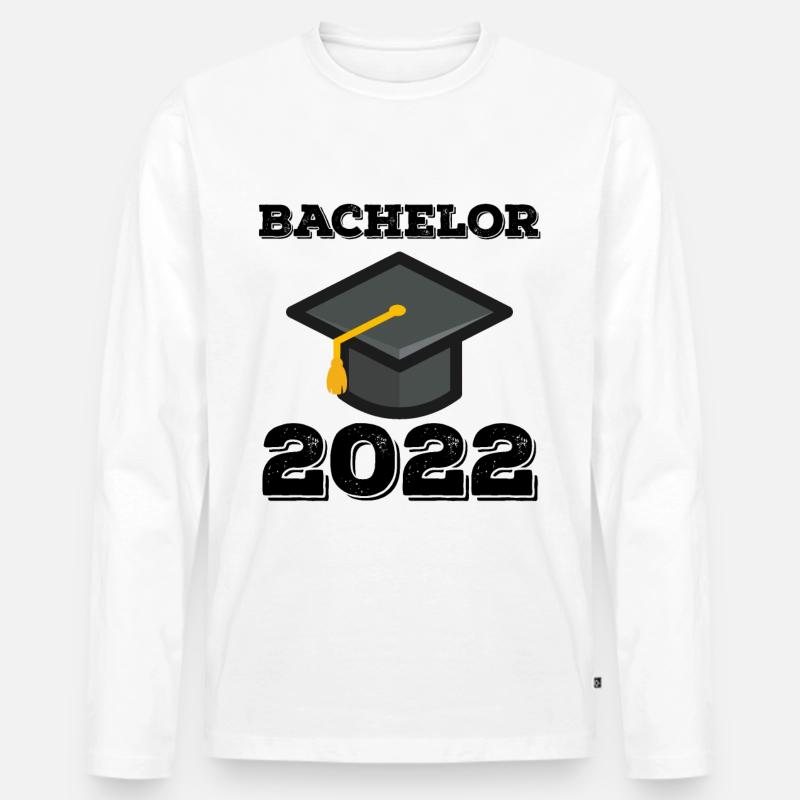 Studium Bachelor 2022 - Männer Premium Bio Langarmshirt - Weiß