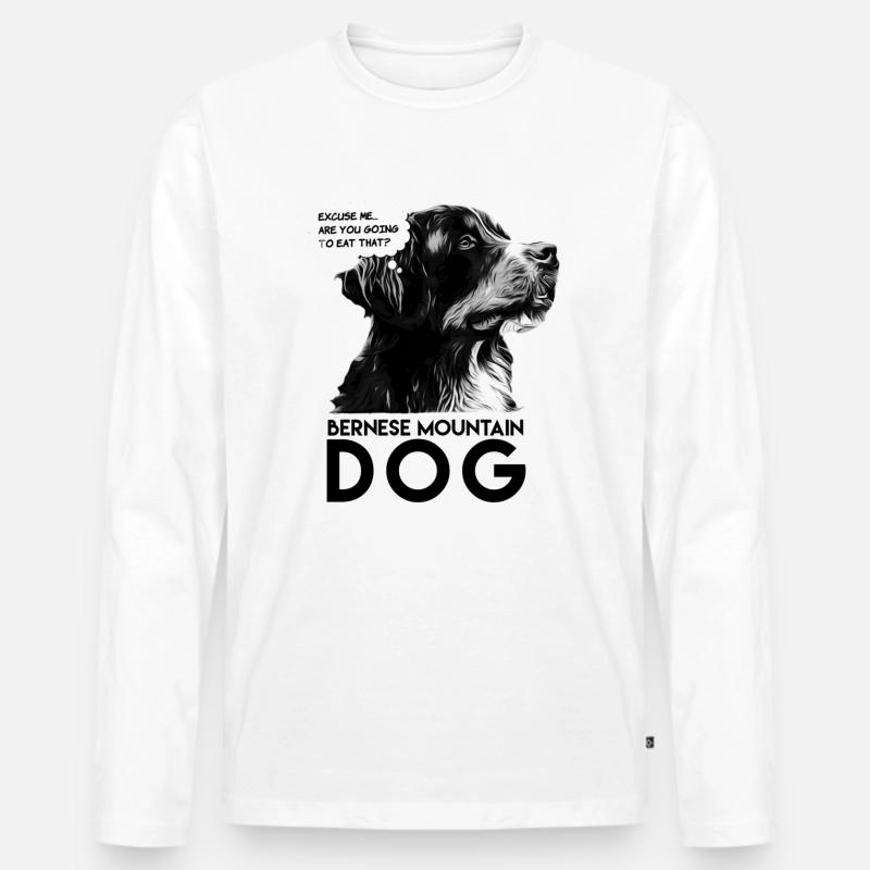 Berner Sennenhund - Männer Premium Bio Langarmshirt - undefined