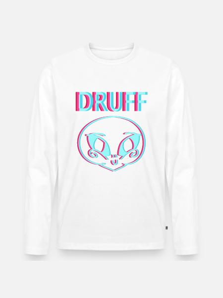 Schranz Speedcore Tekk Hardtekk Techno Raver EDM - Männer Premium Bio Langarmshirt - Weiß