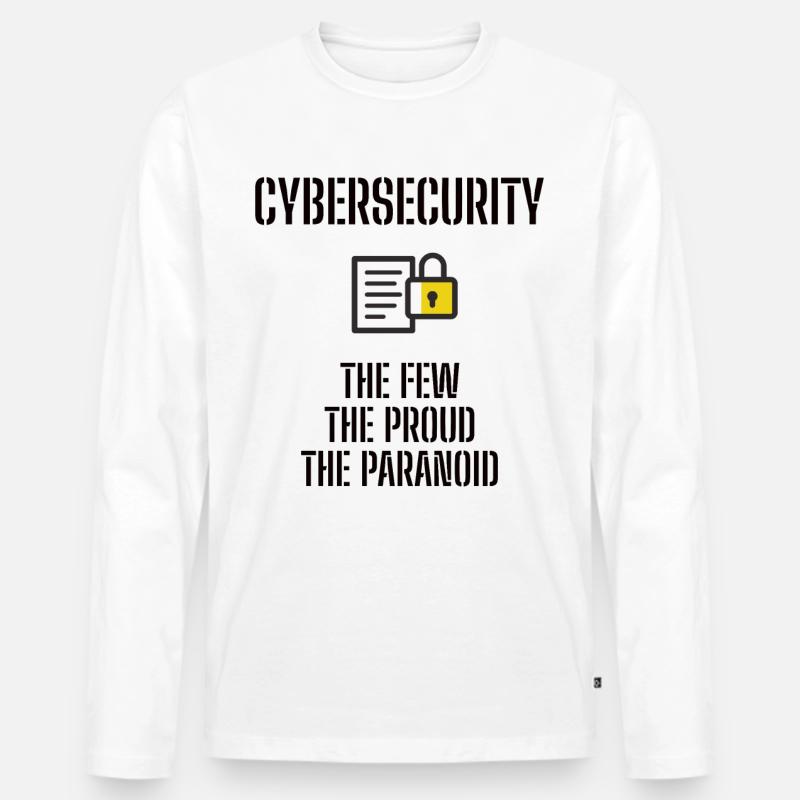 Cybersecurity - IT Security Computer Scientists - Men's Premium Organic Long Sleeve Shirt - white