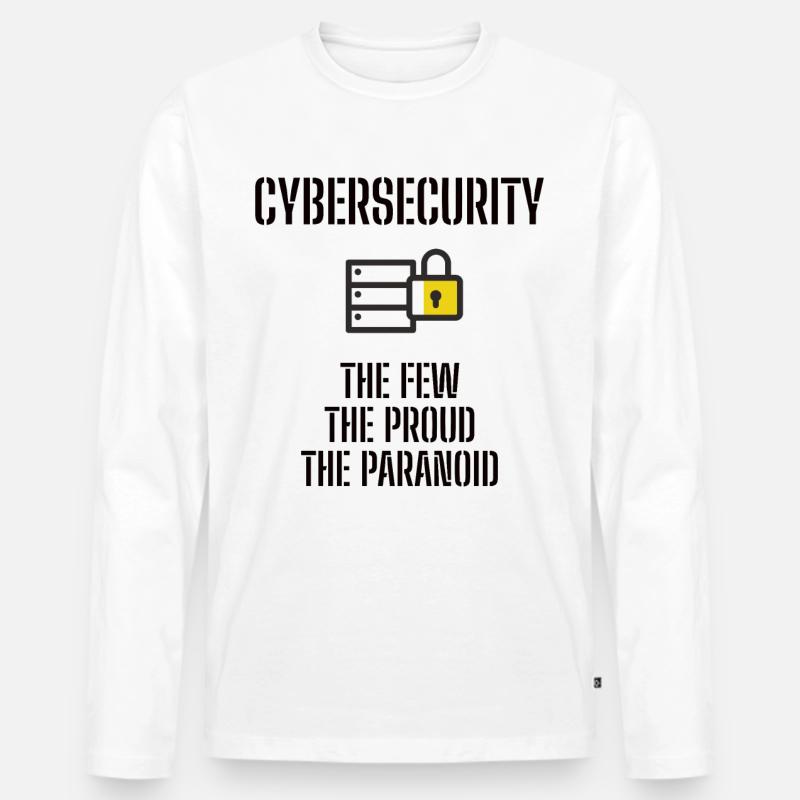 Cybersecurity - IT Security Computer Scientists - Men's Premium Organic Long Sleeve Shirt - white