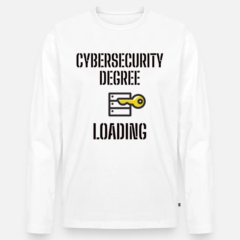 Cybersecurity - IT Security Computer Scientists - Men's Premium Organic Long Sleeve Shirt - white
