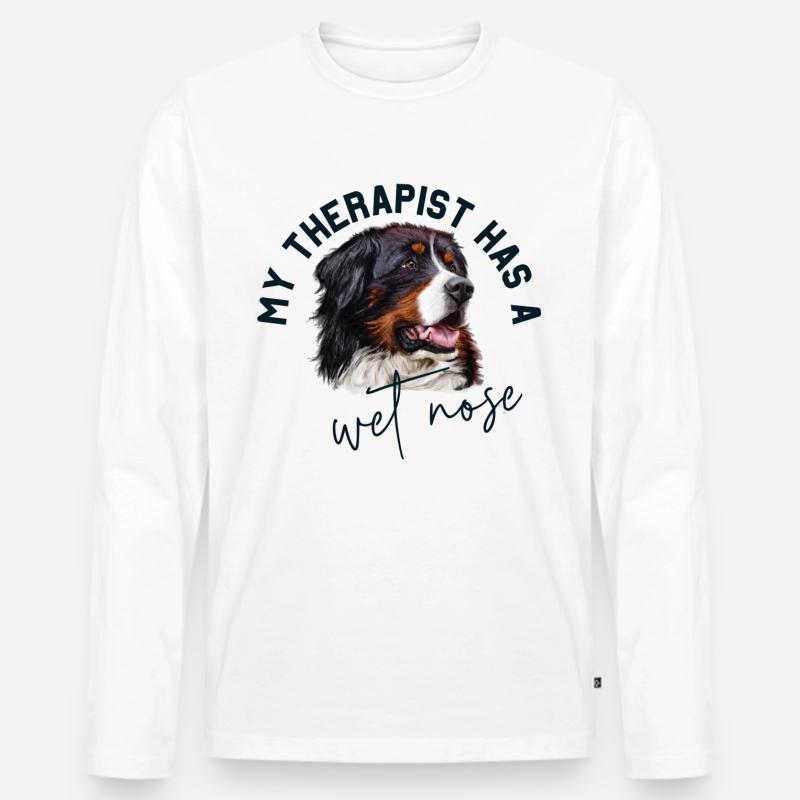 Berner Sennenhund - Männer Premium Bio Langarmshirt - undefined