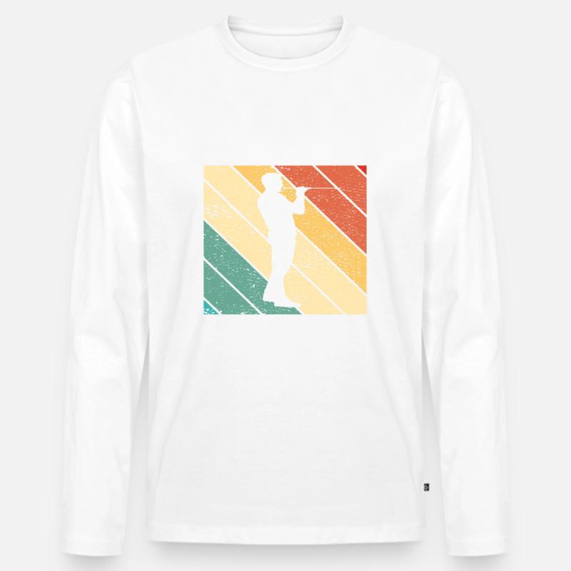 Blasrohrschießen Blasrohrschütze Blasrohr schießen - Männer Premium Bio Langarmshirt - Weiß
