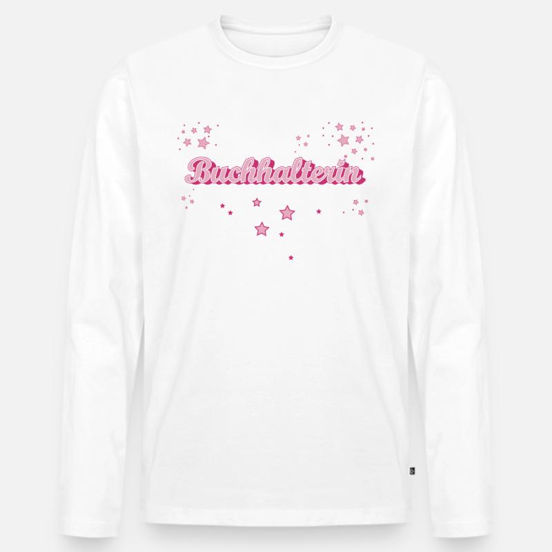 Buchhaltung Abschluss-Geschenk Buchhalterin - Männer Premium Bio Langarmshirt - Weiß
