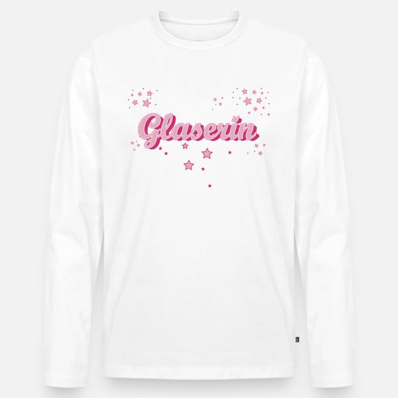 Glaserei Abschluss-Geschenk Glaserin - Männer Premium Bio Langarmshirt - Weiß