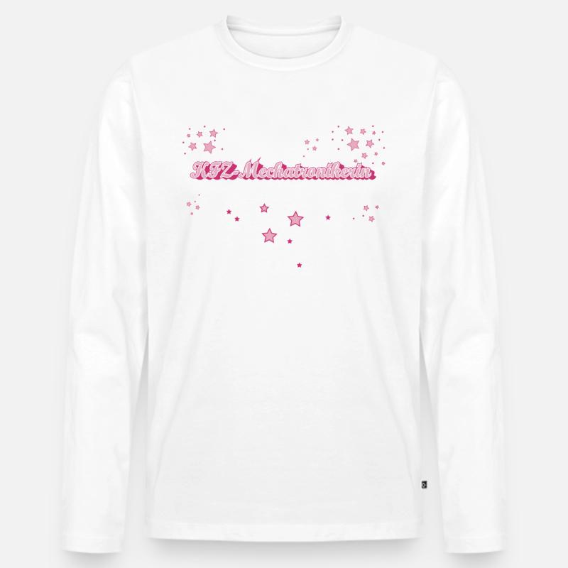 Kfz-Mechaniker Abschluss-Geschenk - Männer Premium Bio Langarmshirt - Weiß