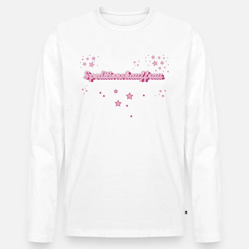 Spediteur Abschluss-Geschenk Speditionskauffrau - Männer Premium Bio Langarmshirt - Weiß
