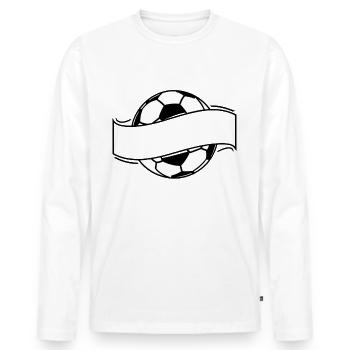 Turkey Gift Turkey Football Soccer Europe Turk - Men's Premium Organic Long Sleeve Shirt - white - Front - Nico (187cm)
