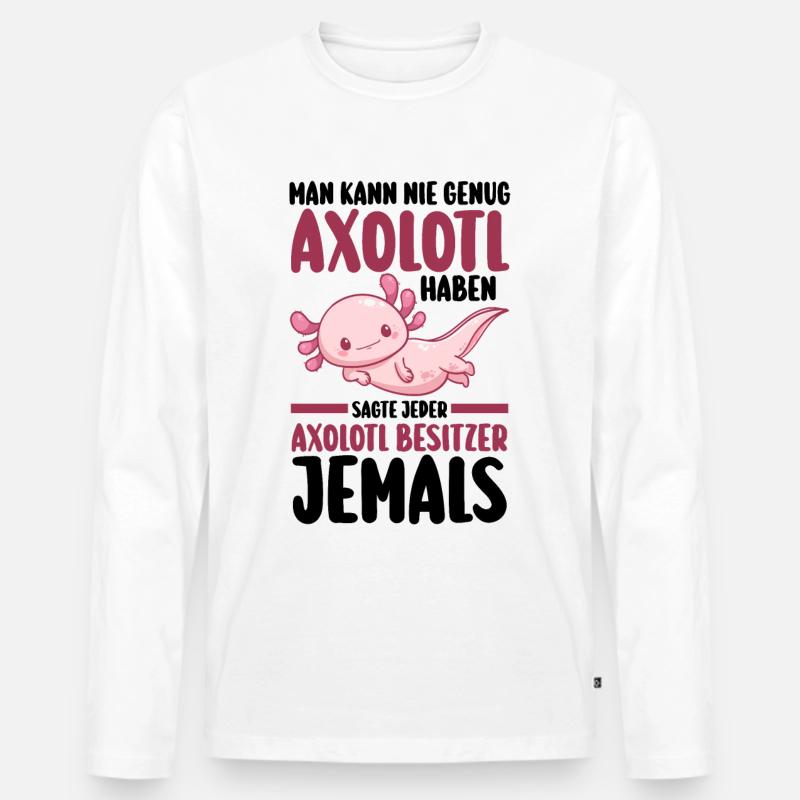 Axolotl - Männer Premium Bio Langarmshirt - undefined