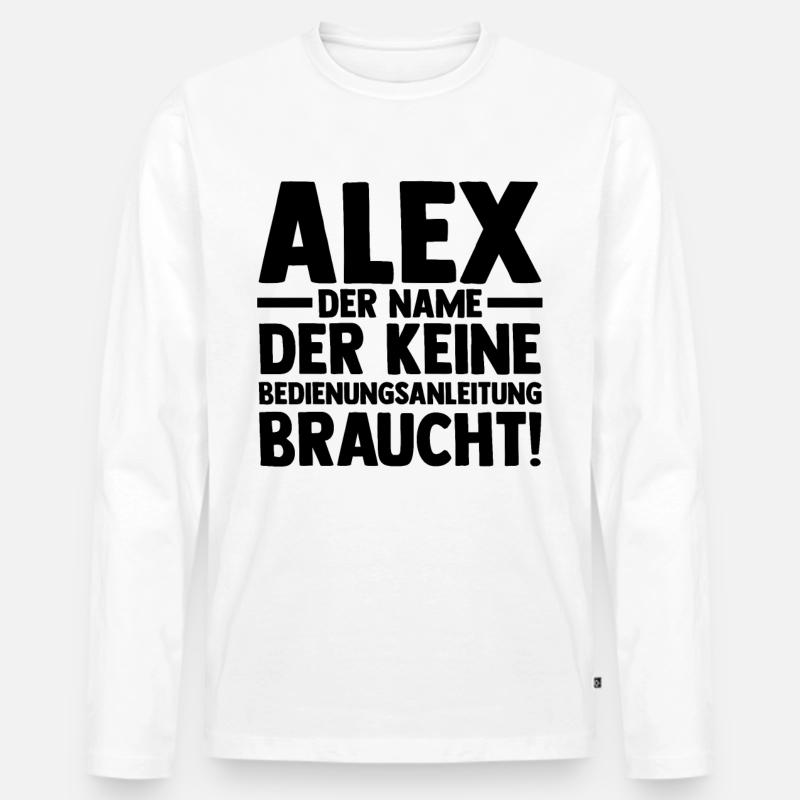 Alexander Alexandra Alexa Alex - Männer Premium Bio Langarmshirt - undefined