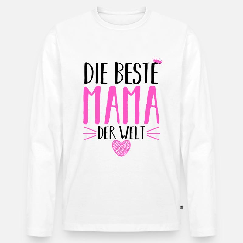 Beste Mama Der Welt - Männer Premium Bio Langarmshirt - undefined