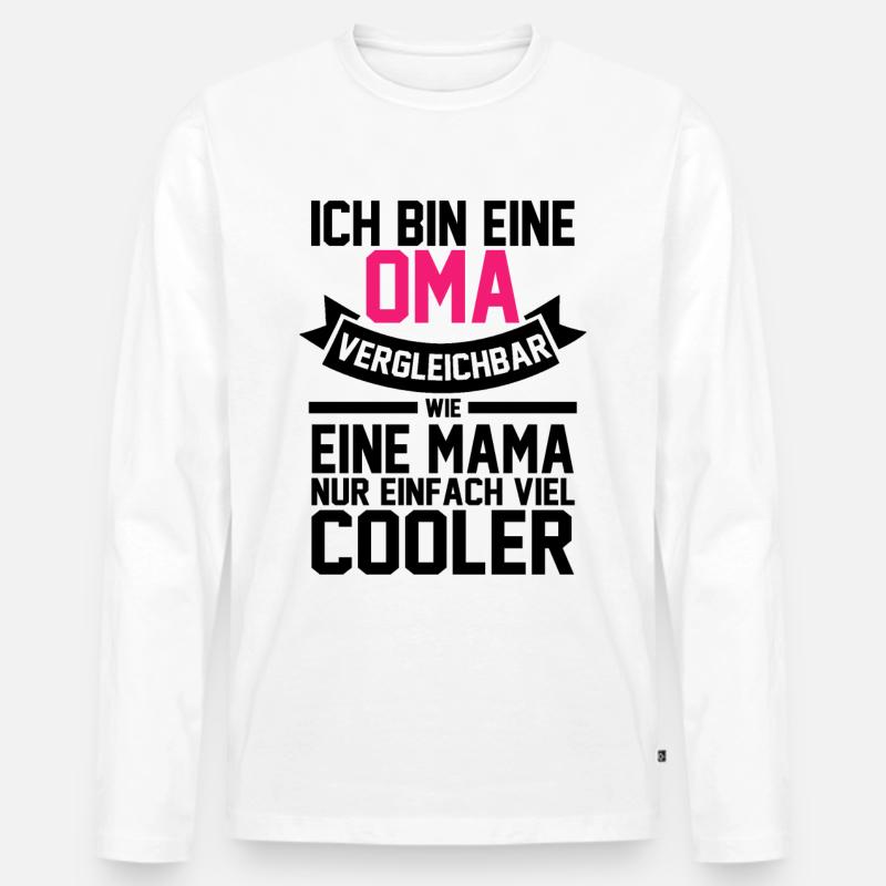 Großmutter Oma - Männer Premium Bio Langarmshirt - undefined