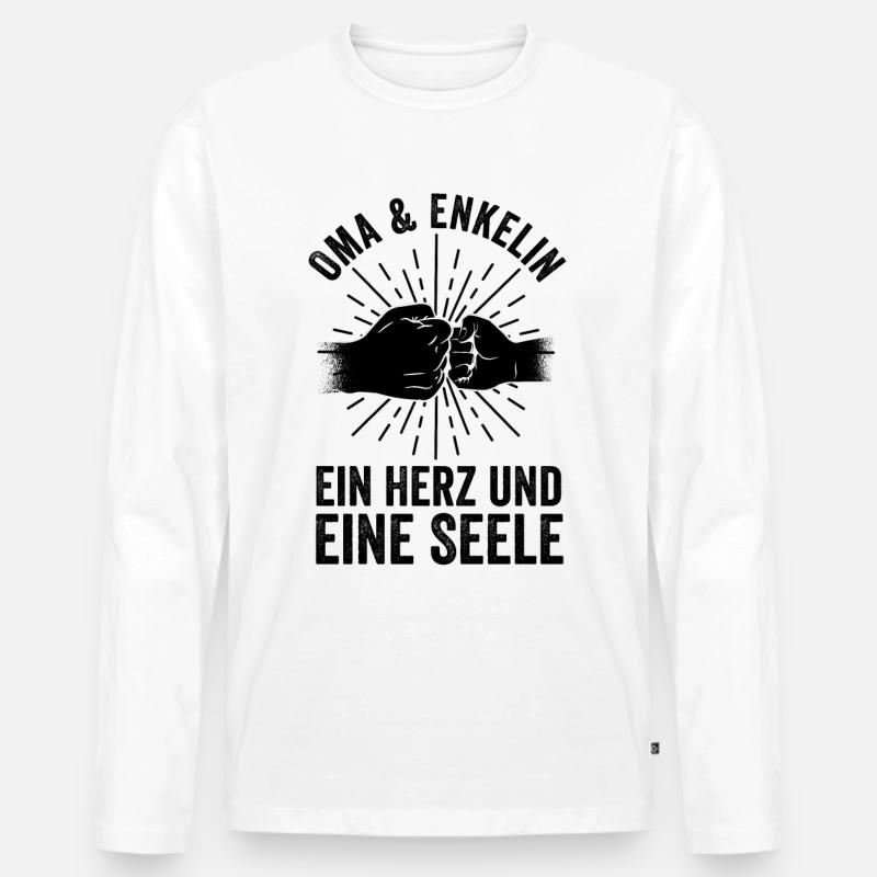 Großmutter Enkelin Oma - Männer Premium Bio Langarmshirt - undefined