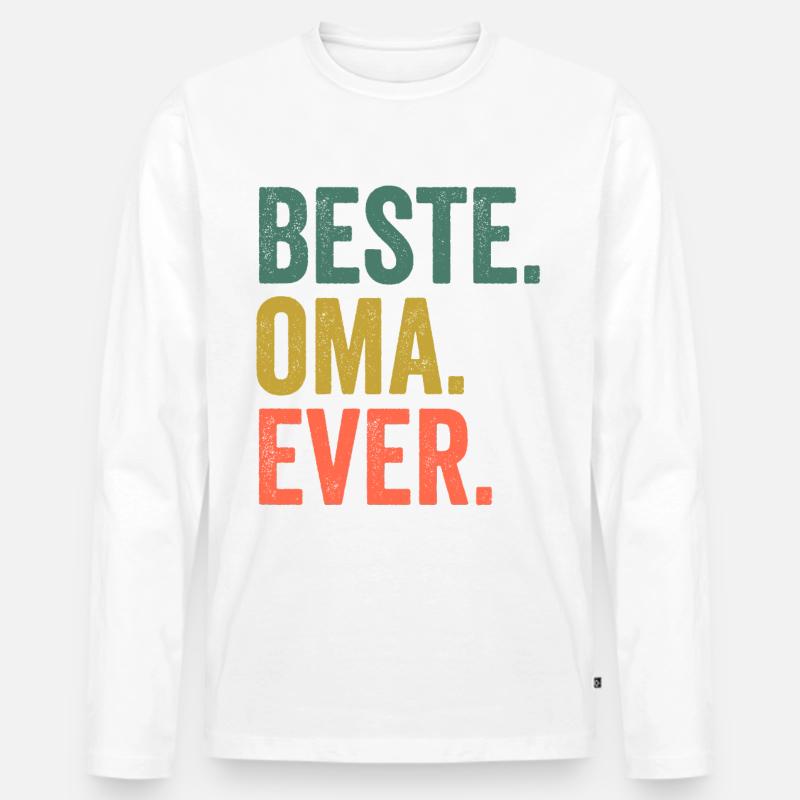 Großmutter Oma - Männer Premium Bio Langarmshirt - undefined