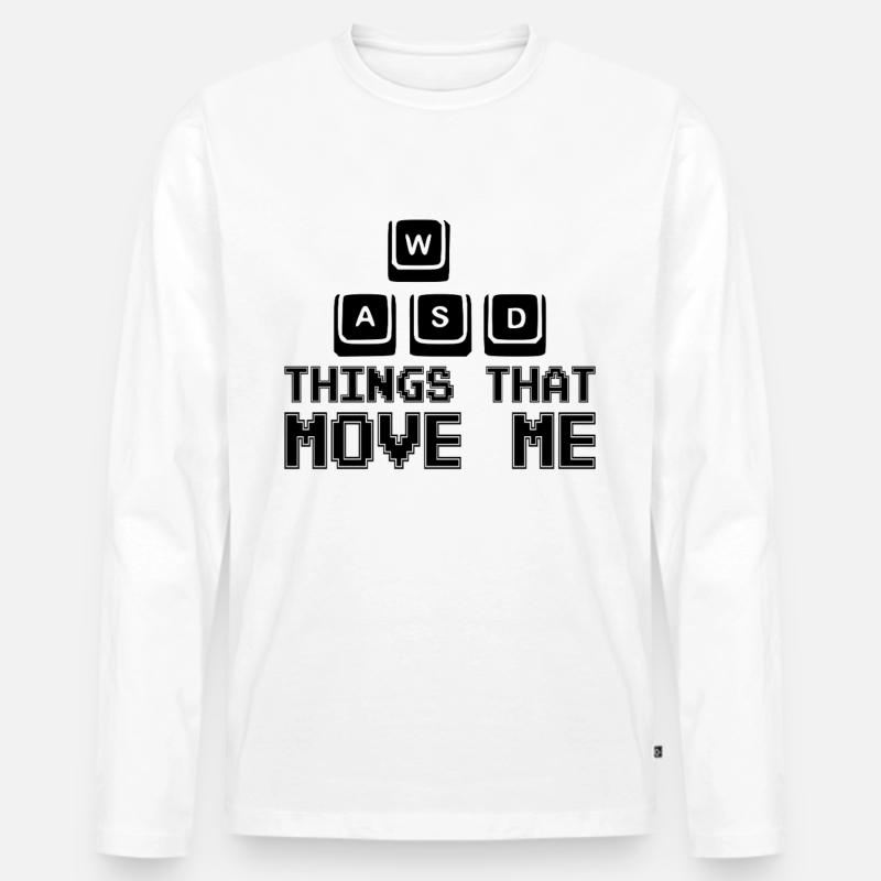 Things that move me - Männer Premium Bio Langarmshirt - Weiß