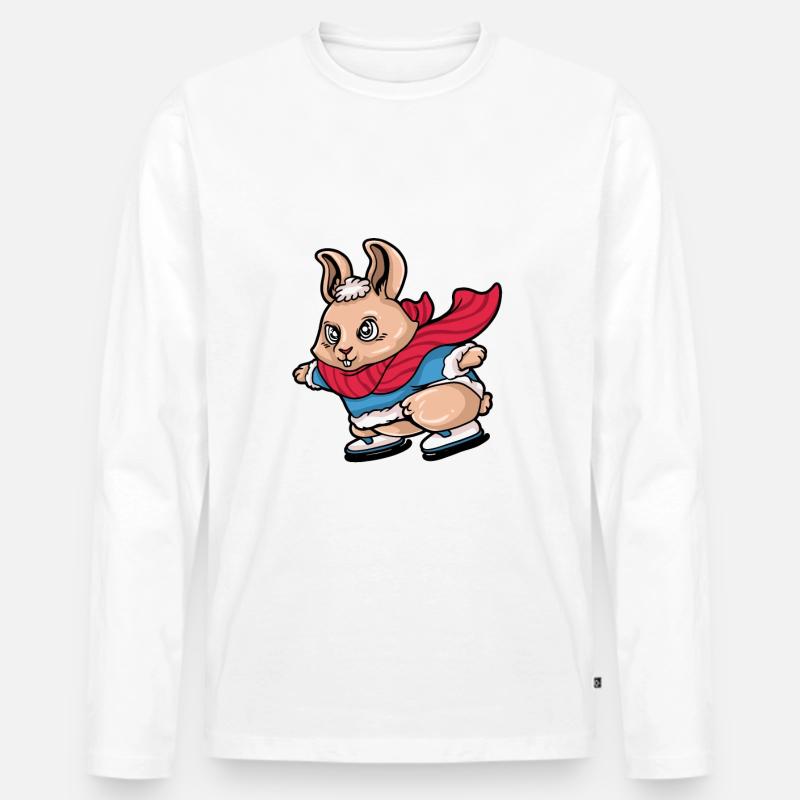 ENJOY WINTER Geschenk Schneekristall - Männer Premium Bio Langarmshirt - undefined