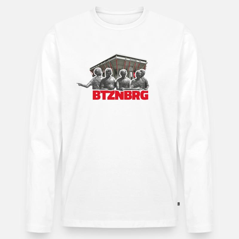 BTZNBRG - Männer Premium Bio Langarmshirt - Weiß