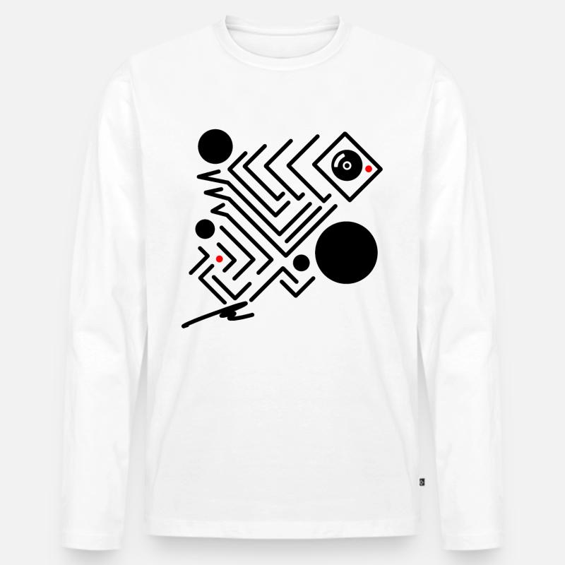 mrmrrs #16 - Männer Premium Bio Langarmshirt - Weiß