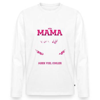 Truckerin Frauen Truck Fernfahrer LKW Fahrer für - Männer Premium Bio Langarmshirt - Weiß - Vorne - Nico (187cm)