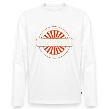 Antique junkie antique collector - Men's Premium Organic Long Sleeve Shirt - white - Front - Nico (187cm)
