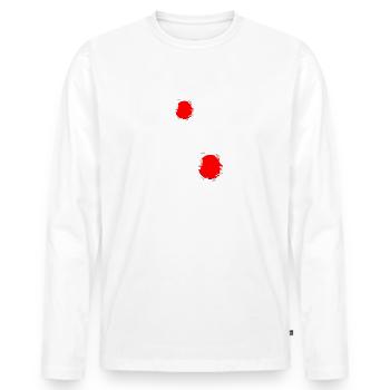 Throwers will throw athletics and throw over - Men's Premium Organic Long Sleeve Shirt - white - Front - Nico (187cm)