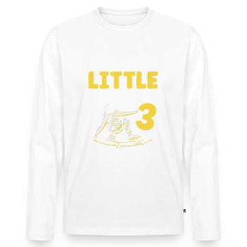 This little astronaut is all the best for - Men's Premium Organic Long Sleeve Shirt - white - Front - Nico (187cm)