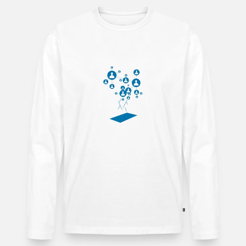Programme de site Web Développeur Web réactif T-shirt manches longues Premium bio Homme