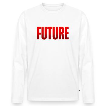Futur statisticien Analyse des données statistiques - T-shirt manches longues Premium bio Homme - blanc - Devant - Nico (187cm)