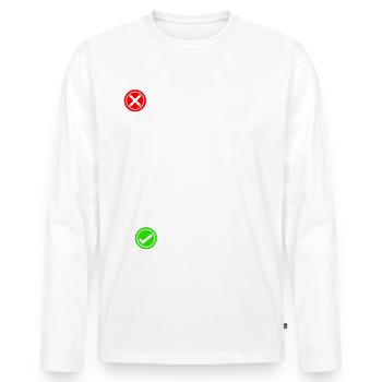 Internet-dinge Computerprogrammierer Tech Savy It - Männer Premium Bio Langarmshirt - Weiß - Vorne - Nico (187cm)