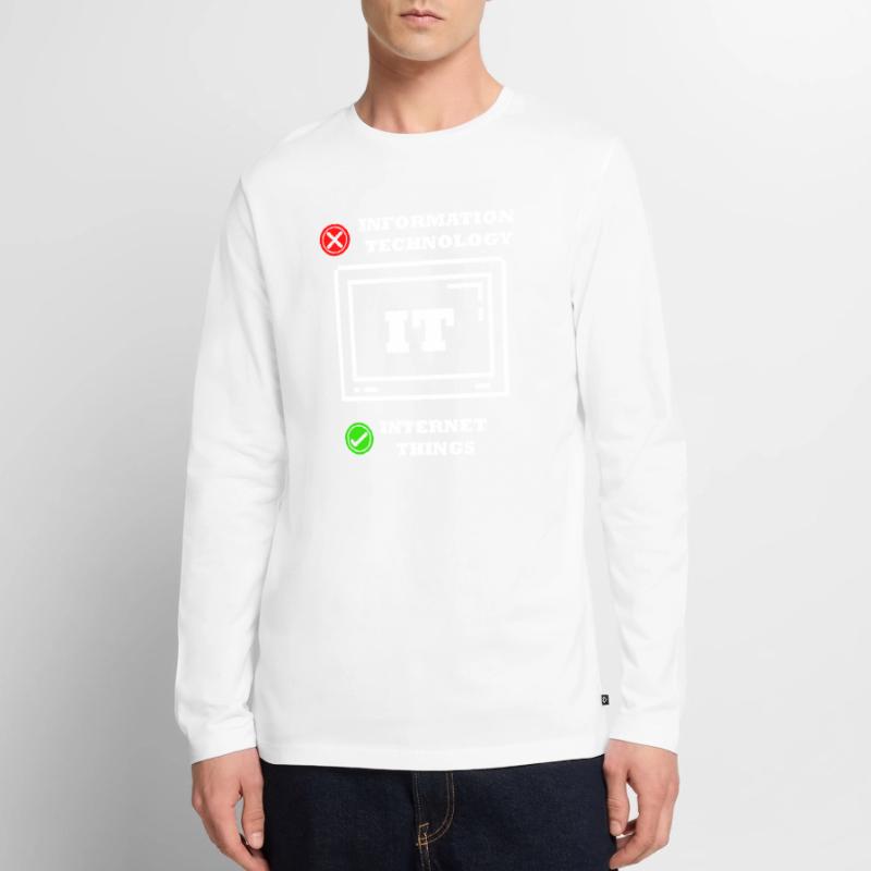 Internet-dinge Computerprogrammierer Tech Savy It Männer Premium Bio Langarmshirt