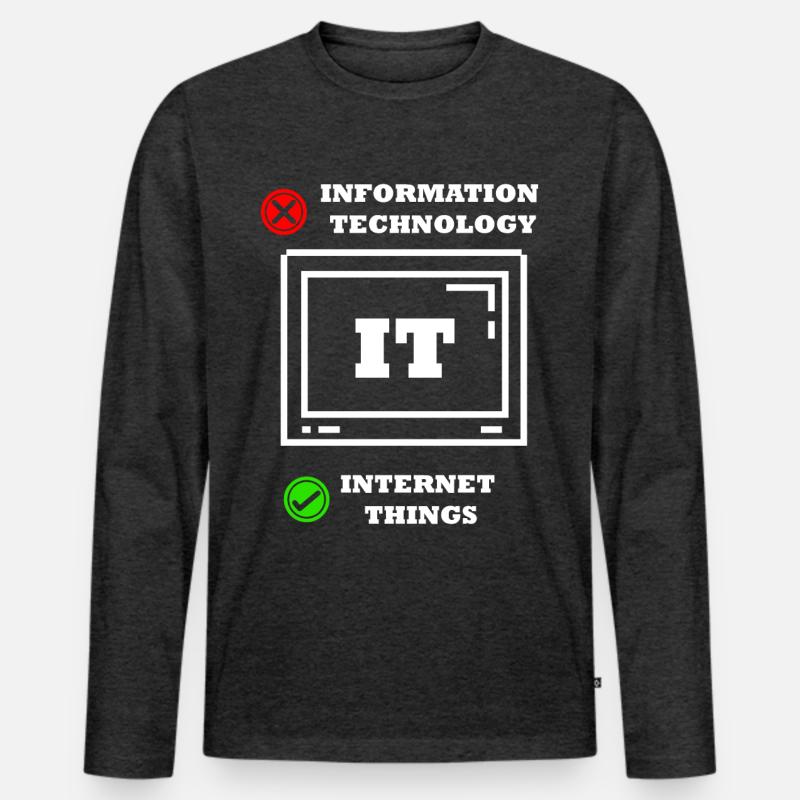 Internet-dinge Computerprogrammierer Tech Savy It Männer Premium Bio Langarmshirt