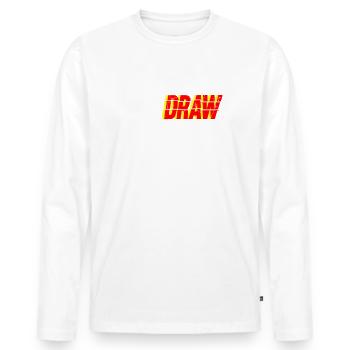 Ich Würde Das Booster-pack Ziehen, Liebhaber Von - Männer Premium Bio Langarmshirt - Weiß - Vorne - Nico (187cm)