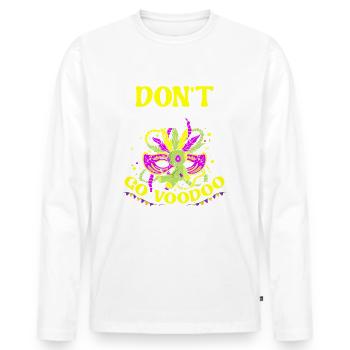 Don't let me go voodoo at your carnival - Men's Premium Organic Long Sleeve Shirt - white - Front - Nico (187cm)