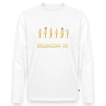 J’apporte toujours le passé égyptien - T-shirt manches longues Premium bio Homme - blanc - Devant - Nico (187cm)