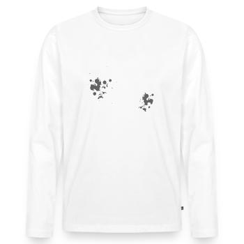 Archéologie Fille Archéologue Chasseuse de fossiles - T-shirt manches longues Premium bio Homme - blanc - Devant - Nico (187cm)