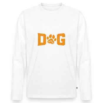 Coiffeur de chien Artiste de fourrure Fête de retraite à - T-shirt manches longues Premium bio Homme - blanc - Devant - Nico (187cm)