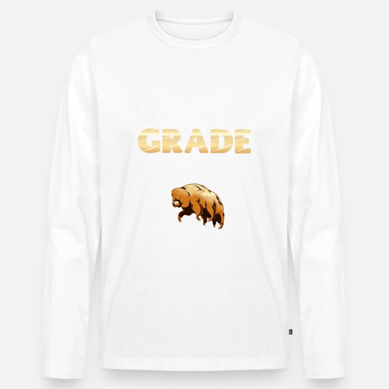Tardigrade Squad Moss Piglet - Männer Premium Bio Langarmshirt - Weiß