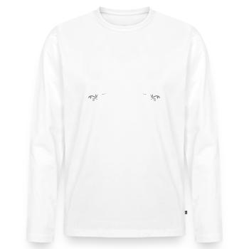 Perfektioniert In Meiner Garage Auto Motorrad - Männer Premium Bio Langarmshirt - Weiß - Vorne - Nico (187cm)