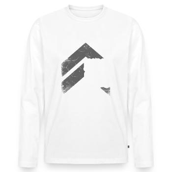 Norse god Renaissance Fair Vikings Ren - Men's Premium Organic Long Sleeve Shirt - white - Front - Nico (187cm)