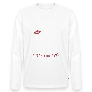 Drift Trike Dreirad Motorrrad Trike für einen - Männer Premium Bio Langarmshirt - Weiß - Vorne - Nico (187cm)