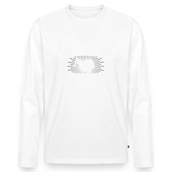 Je pensais probablement à Muay Thai Coach - T-shirt manches longues Premium bio Homme - blanc - Devant - Nico (187cm)