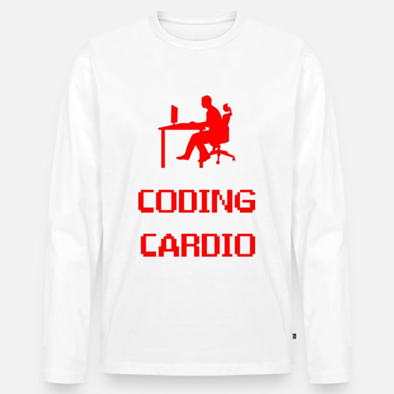 Webentwickler Website-entwicklung It-programmierer - Männer Premium Bio Langarmshirt - Weiß