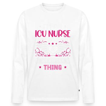 Infirmier(ère) autorisé(e) Rn Medical - T-shirt manches longues Premium bio Homme - blanc - Devant - Nico (187cm)