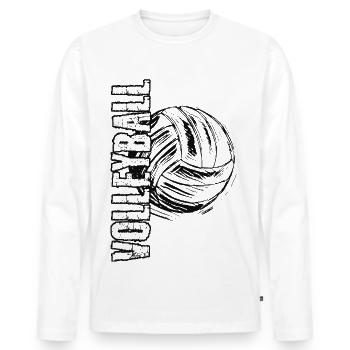 Beach Volleyball Volleyball Game 2reborn - Men's Premium Organic Long Sleeve Shirt - white - Front - Nico (187cm)