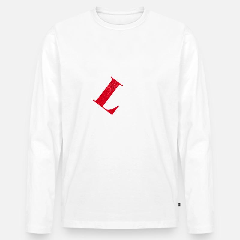 Eine Frage der Balance. - Männer Premium Bio Langarmshirt - Weiß