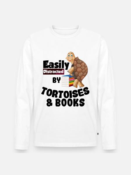 Tortoise - Men's Premium Organic Long Sleeve Shirt - white