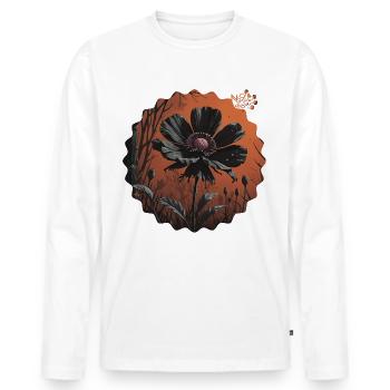 NDDF #06 Fall - Men's Premium Organic Long Sleeve Shirt - white - Front - Nico (187cm)